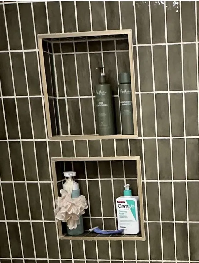 Built in shelves close up