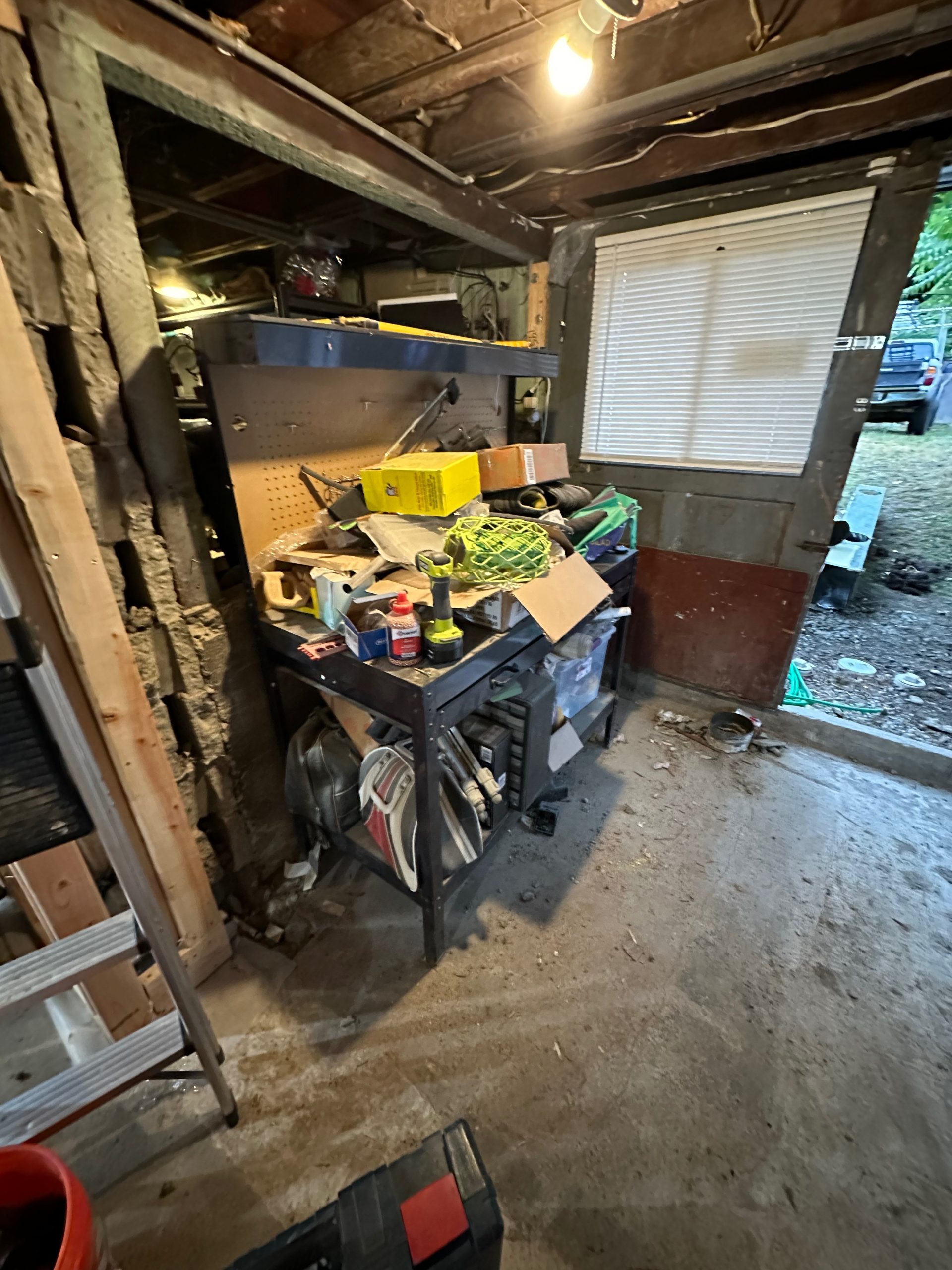 basement conversion before entrance side scaled