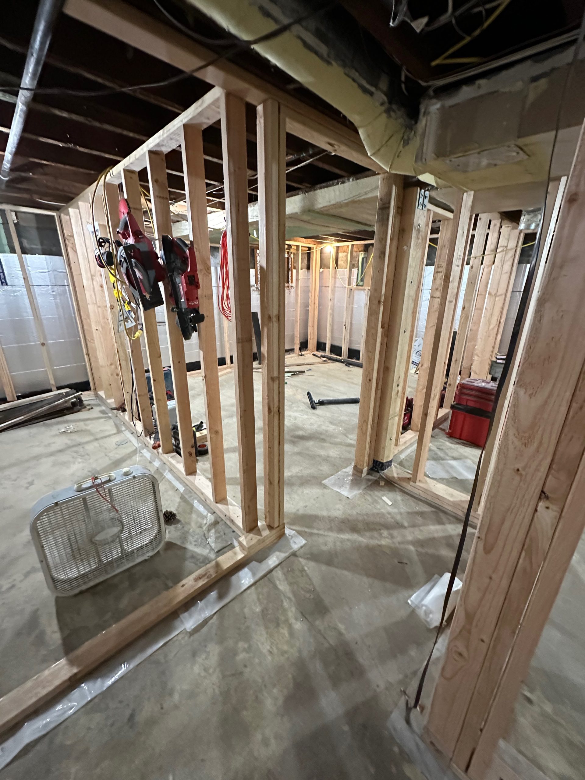 basement conversion process bedroom 1 scaled