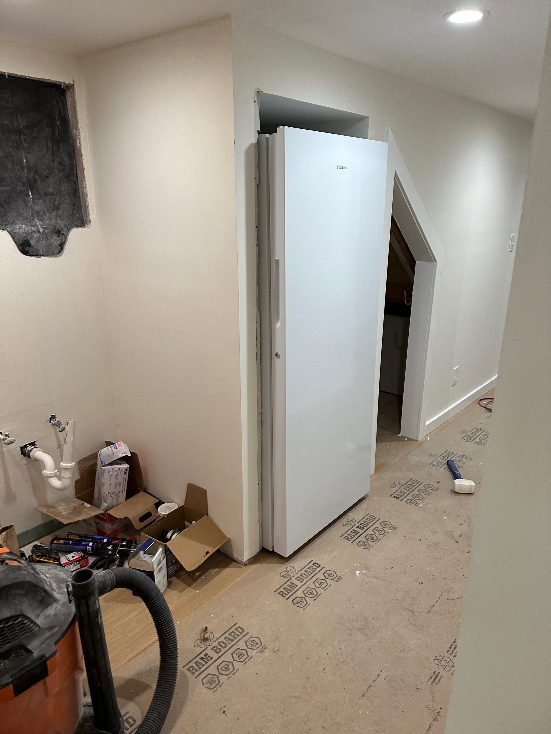 basement conversion process fridge scaled